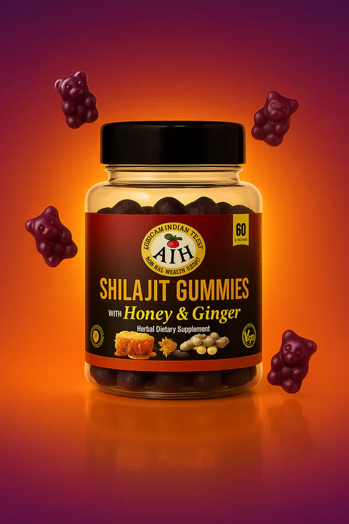 Shilajit Gummies with Honey & Ginger
